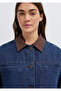 Collar Detailed Dark Shirt Loose Fit / Relaxed Fit 1211536-91447 - 7