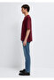 Printed Claret Red T-Shirt Oversize / Wide Cut 0613652-70426 - 4