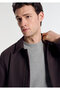 Elastic Waist Brown Jacket Regular Fit / Normal Cut 0110951-70219 - 2
