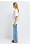 Back Printed Ecru T-Shirt Loose Fit / Comfortable Loose Cut 1613915-70057 - 5