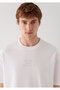 Printed White T-Shirt Loose Fit / Comfortable Loose Cut 0613674-620 - 6