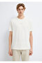 Jeans Printed Ecru T-Shirt Loose Fit / Relaxed Comfortable Cut 0613348-80194 - 3