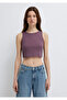 Purple Crop Athlete Crop / Short Cut 1613810-70648 - 3