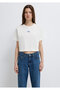 Miav Printed Ecru T-Shirt Crop / Short Cut 1614091-70057 - 3