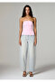 Pink Strapless T-Shirt Fitted / Bodycon Cut 1614386-86959 - 4