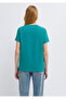 Cat Printed Green T-Shirt Semi Slim Fit 1613873-71914 - 5