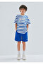 Printed Striped T-Shirt Loose Fit / Loose Comfortable Cut 6610251-91364
