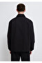 Zippered Black Shirt Loose Fit / Relaxed Fit 0211883-900 - 5