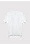 Logo Printed Ecru T-Shirt Loose Fit / Comfortable Loose Cut 7610386-70057 - 3