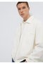 Pocket Detail Ecru Thin Jacket O Oversized / Wide Cut 0211861-70057