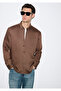 Textured Brown Shirt Regular Fit / Normal Cut 0211877-91414 - 2
