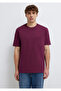 Pocket Detailed Purple Basic T-Shirt Loose Fit / Comfortable Cut 066248-70670 - 3