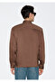 Textured Brown Shirt Regular Fit / Normal Cut 0211877-91414 - 4