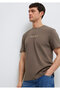Logo Printed Brown Men's T-Shirt M0612732-83866 - 2
