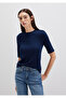 Navy Blue T-Shirt Fitted / Bodycon Fit 1613332-82318 - 2
