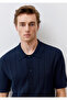 Navy Blue Knitwear Polo 0710309-70490 - 5