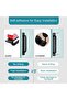 Adhesive Cabinet Handles,2 Pack Aluminum Alloy Self Stick Drawer Pulls,No Drilling Push Pull Helper for Dresser and Closet,Black,14.8 cm - 3