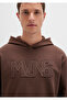 Mvjns Printed Hooded Brown Sweatshirt 0S10346-88067 - 5