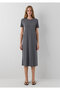 Liyosel Blended Anthracite Midi Dress 1310777-70095 - 3
