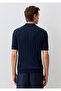 Navy Blue Knitwear Polo 0710309-70490 - 3