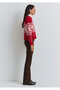 Jacquard Red Sweater Loose Fit / Relaxed Fit 1710869-70057 - 5