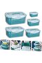 5-Piece Blue PP Fruit and Vegetable Drain Baskets,Deformation Resistant Kitchen Storage Strainers - 4