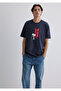 Peanuts Printed Anthracite T-Shirt Loose Fit / Relaxed Comfortable Cut 0612660-70726 - 2