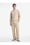 Cotton Pocketed Three-Thread Comfortable Fit Wide Leg Sports Sweatpants