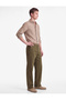 Cotton Gabardine Trousers with Pockets, Elastic Waist and Laces - 2