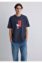 Peanuts Printed Anthracite T-Shirt Loose Fit / Relaxed Comfortable Cut 0612660-70726