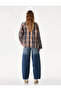 Regular Waist Cotton Comfortable Fit Barrel Denim Trousers with Pockets - Barrel Jeans - 3