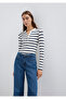 Button Detailed Striped T-Shirt Fitted / Fitted Cut 1612915 -86625 - 3