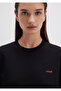 Logo Printed Black T-Shirt Loose Fit 1612122-900 - 5