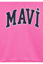 Logo Printed Hooded Pink Sweatshirt 7610035-70982 - 5