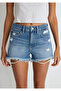 Rosie 90s Dark Jean Shorts -1447433874 - 8