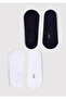 2 Pack Black and White Ballerina Socks 092594-620