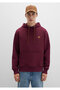 Logo Embroidered Hooded Claret Red Sweatshirt 065809-70426 - 4