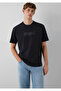 Logo Printed Black T-Shirt Loose Fit 0611807-900