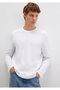 Long Sleeve White T-Shirt Slim Fit / Slim Fit 065755-620 - 3