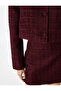 Buttoned Pocket Lightweight V-Neck Long Sleeve Tweed Jacket - 6