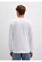 Long Sleeve White Basic T-Shirt Fitted 062477-23248 - 4