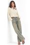 Mixray Textured Long Sleeve Zipper Collar Sweater - 2