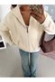 Zippered Pocket Sweatshirt - Stone - 4
