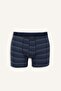 Regular Fit Striped and Plain 2-Piece Boxer I4019Ax26Au - 2