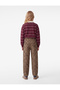 Barrel Jean Trousers Leopard Patterned Loose Fit Cotton with Pockets - 3