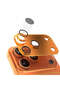 iPhone 17 Pro Compatible Aluminum Coated Sapphire Anti Reflective Camera Lens Protector Orange - 6