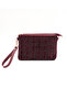 Women's Tweed Wrist & Chain Strap Clutch Portfolio Bag - 3