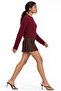 Mixray Hair Braid Patterned Round Neck Sweater - 4