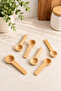 Set of 6 Wooden/bamboo Mini Spice Spoons