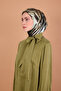 Gray 90X90 Silk Crepe Satin Scarf